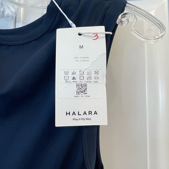 HALARA MAXI DRESS (1112). SZ M. NAVY. NWT. - Picture 3 of 3